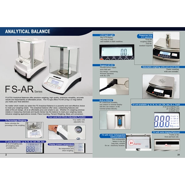 Timbangan Analitik Fujitsu FSR A